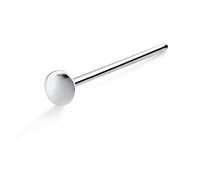 Plate Shaped Straight Nose Stud Silver NSKA-70m